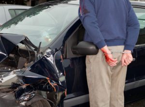 Arrested after car crash