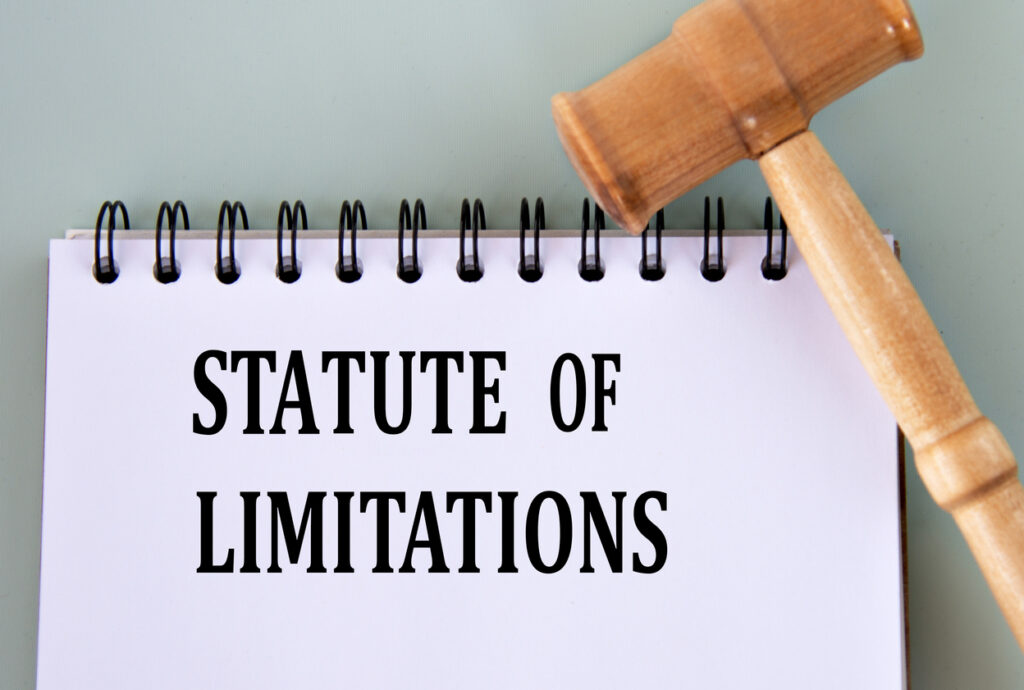 Statute of limitations sign