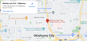 McGuire Law Firm Oklahoma City Office Map