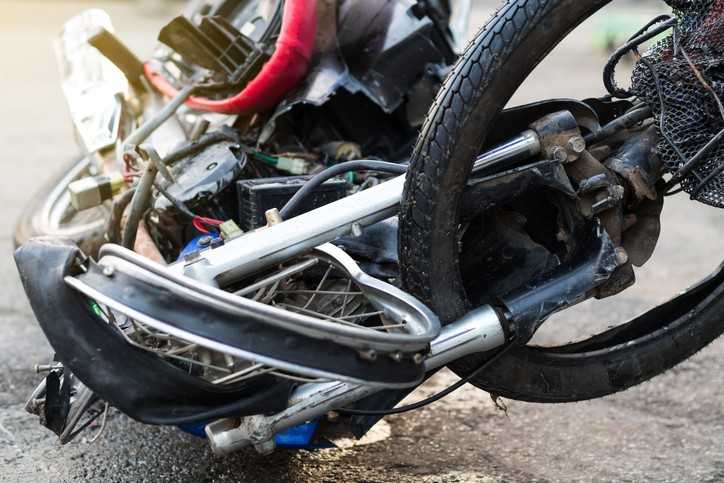 Motorcycle During an Accident