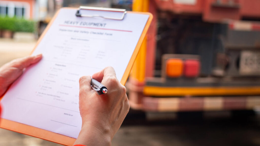 person preparing the doc after truck accident in ok